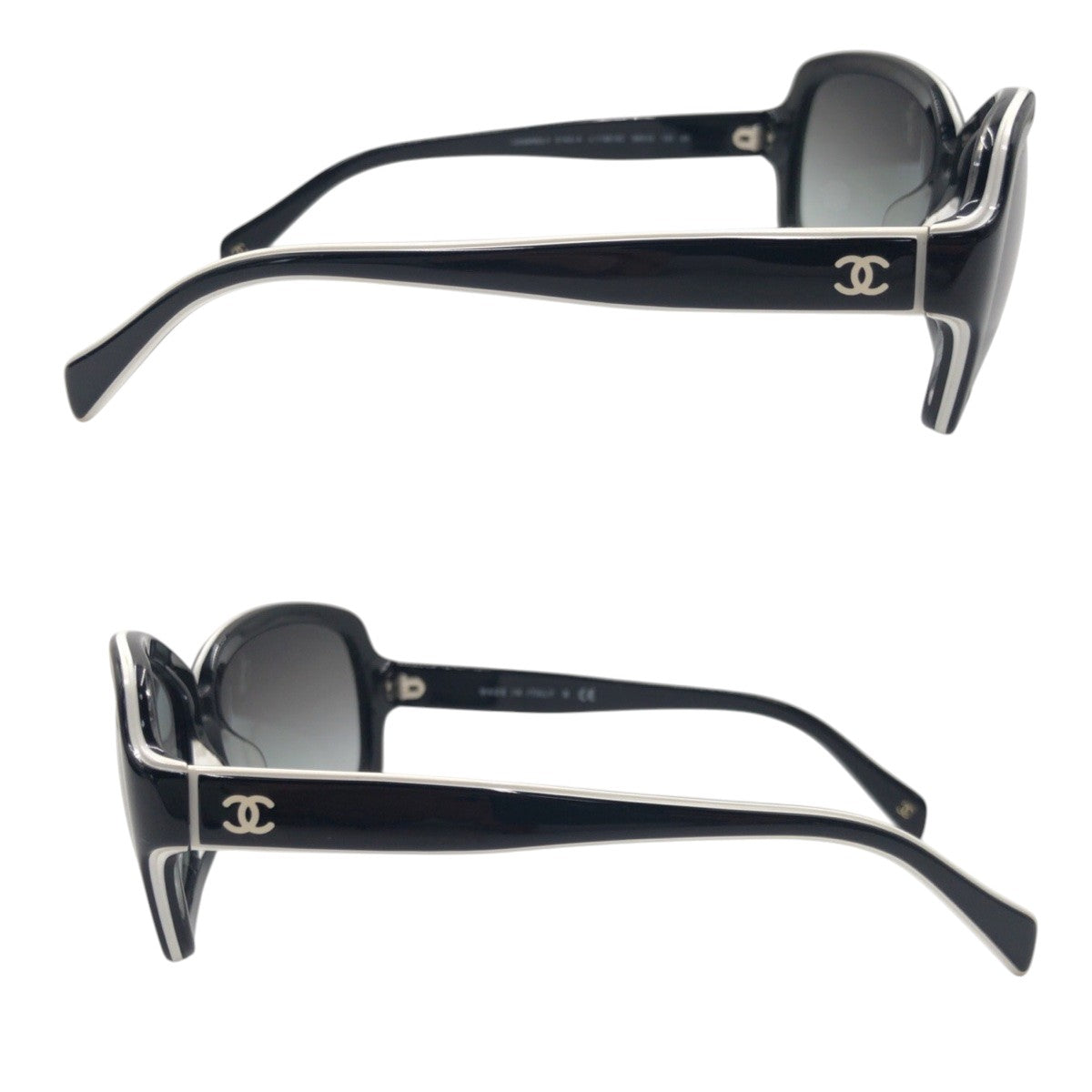 14558
CHANEL シャネル ココマーク ブラック 黒 プラスチック 5143-A c.1138/3C 5815 135 2N サングラス ティアドロップ  レディース