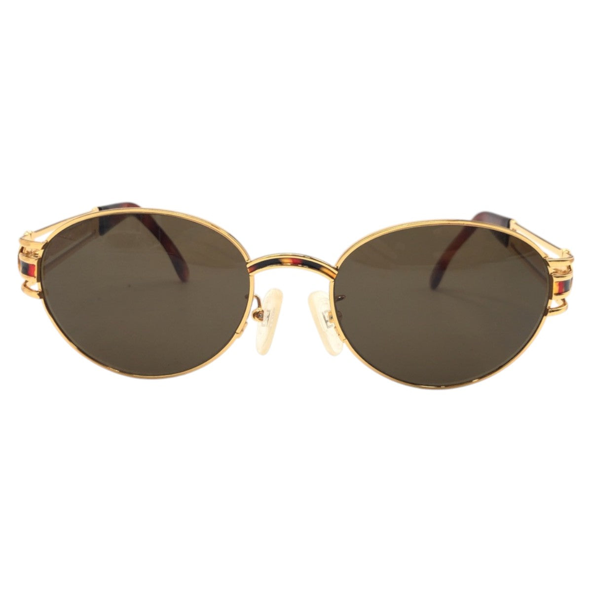FENDI フェンディ ヴィンテージ ゴールド ブラック 黒 メタル MOD SL7030 COL 126 サングラス 男女兼用 ラウンド  レディース