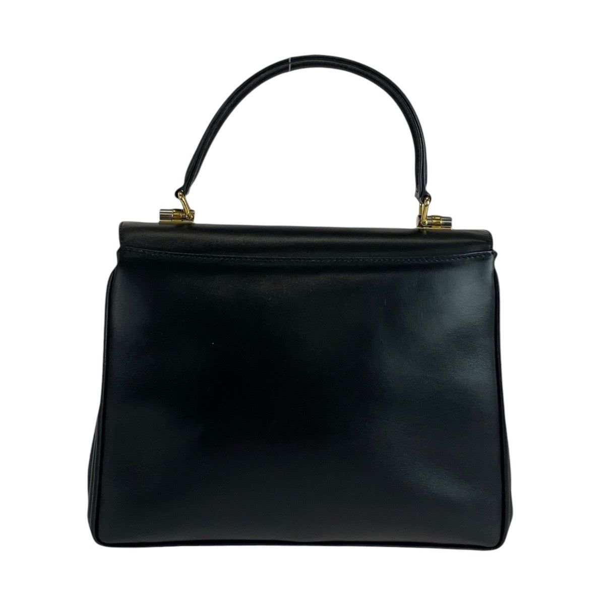 14566
GUCCI グッチ ヴィンテージ オールドグッチ ブラック 黒 ゴールド金具 レザー 000 22 0082 ハンドバッグ  レディース