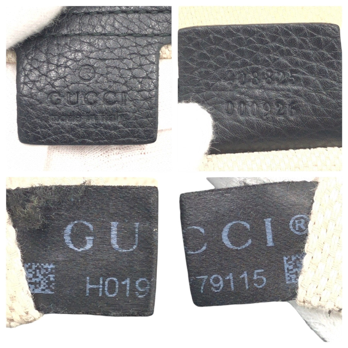 14568
GUCCI グッチ ソーホー インターロッキングG ブラック 黒 レザー 408825 ホーボー ショルダーバッグ ハンドバッグ ２WAY  レディース ABP77