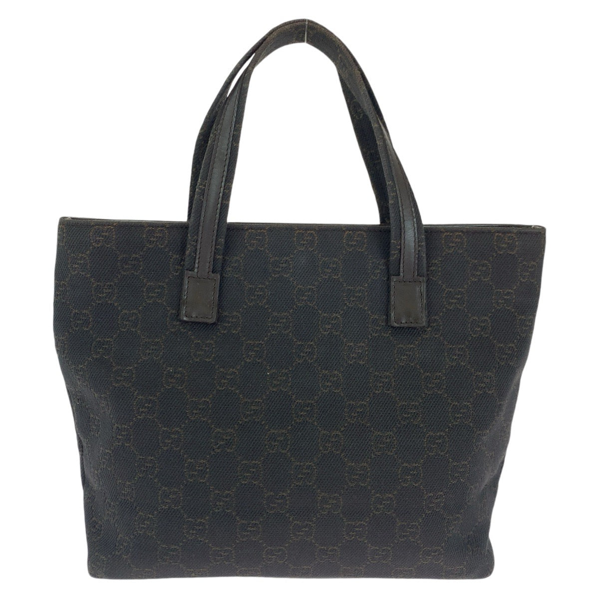 14569
GUCCI グッチ ブラウン ゴールド金具 GGキャンバス / レザー 105650 トートバッグ ハンドバッグ  レディース