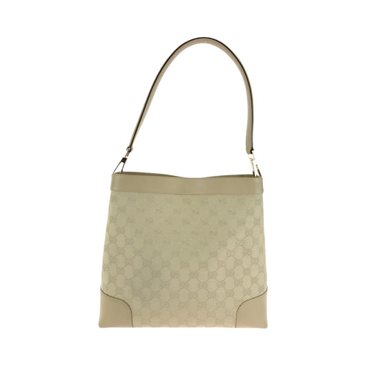 14003
GUCCI グッチ ベージュ ゴールド金具 GGキャンバス 33900 ホーボー ショルダーバッグ  レディース