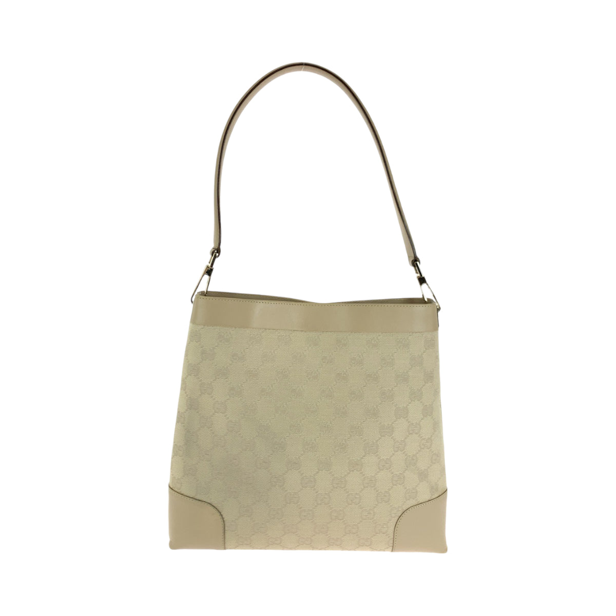 14003
GUCCI グッチ ベージュ ゴールド金具 GGキャンバス 33900 ホーボー ショルダーバッグ  レディース