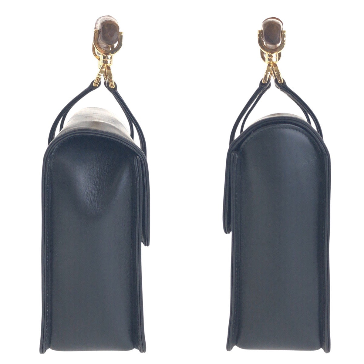 14570
GUCCI グッチ バンブー ブラック 黒 ゴールド金具 レザー 000 113 0231 ハンドバッグ  レディース ABP32