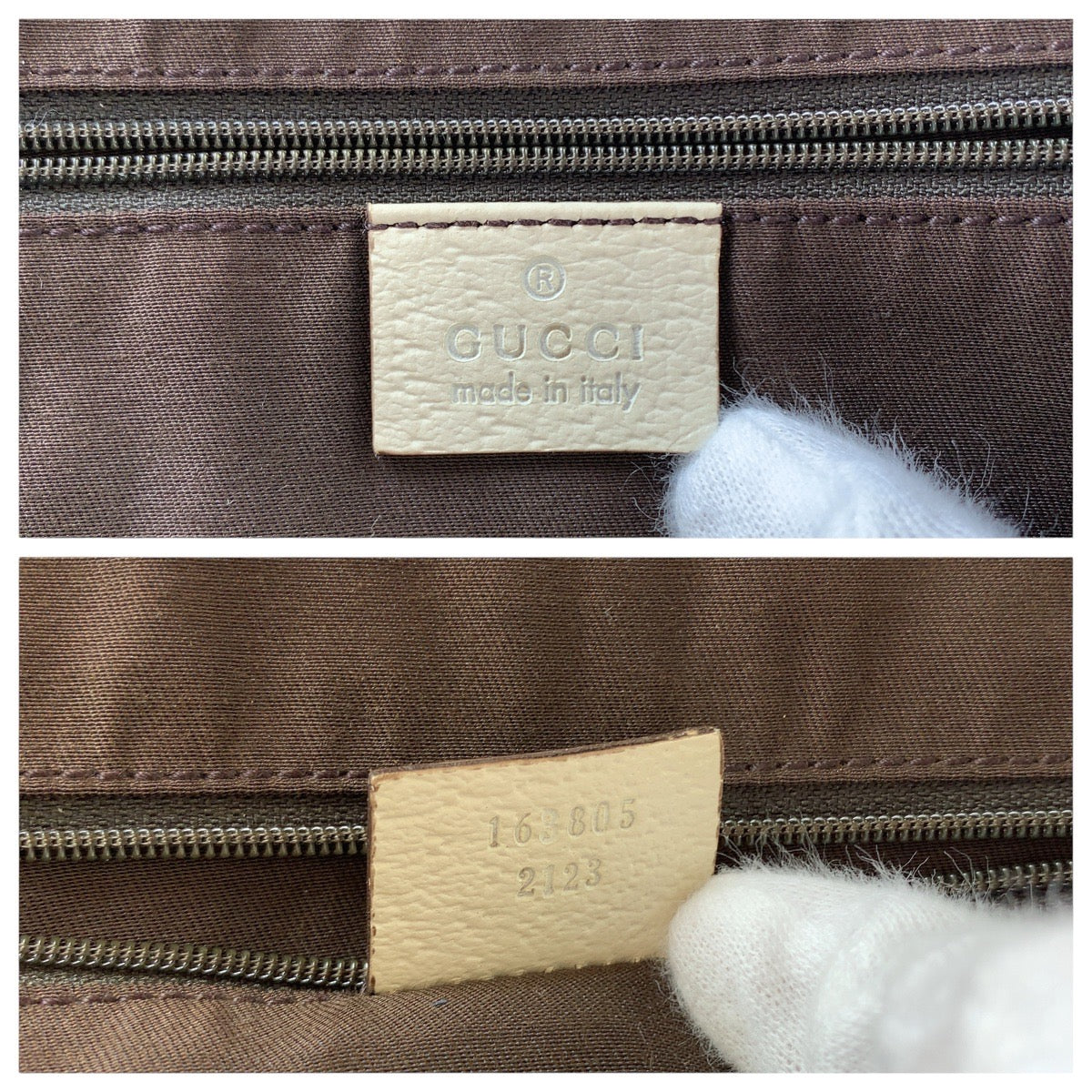 14571
GUCCI グッチ シェリーライン プリンシー ホワイト ブラウン ゴールド金具 GGキャンバス / レザー 163805 トートバッグ ショルダーバッグ  レディース