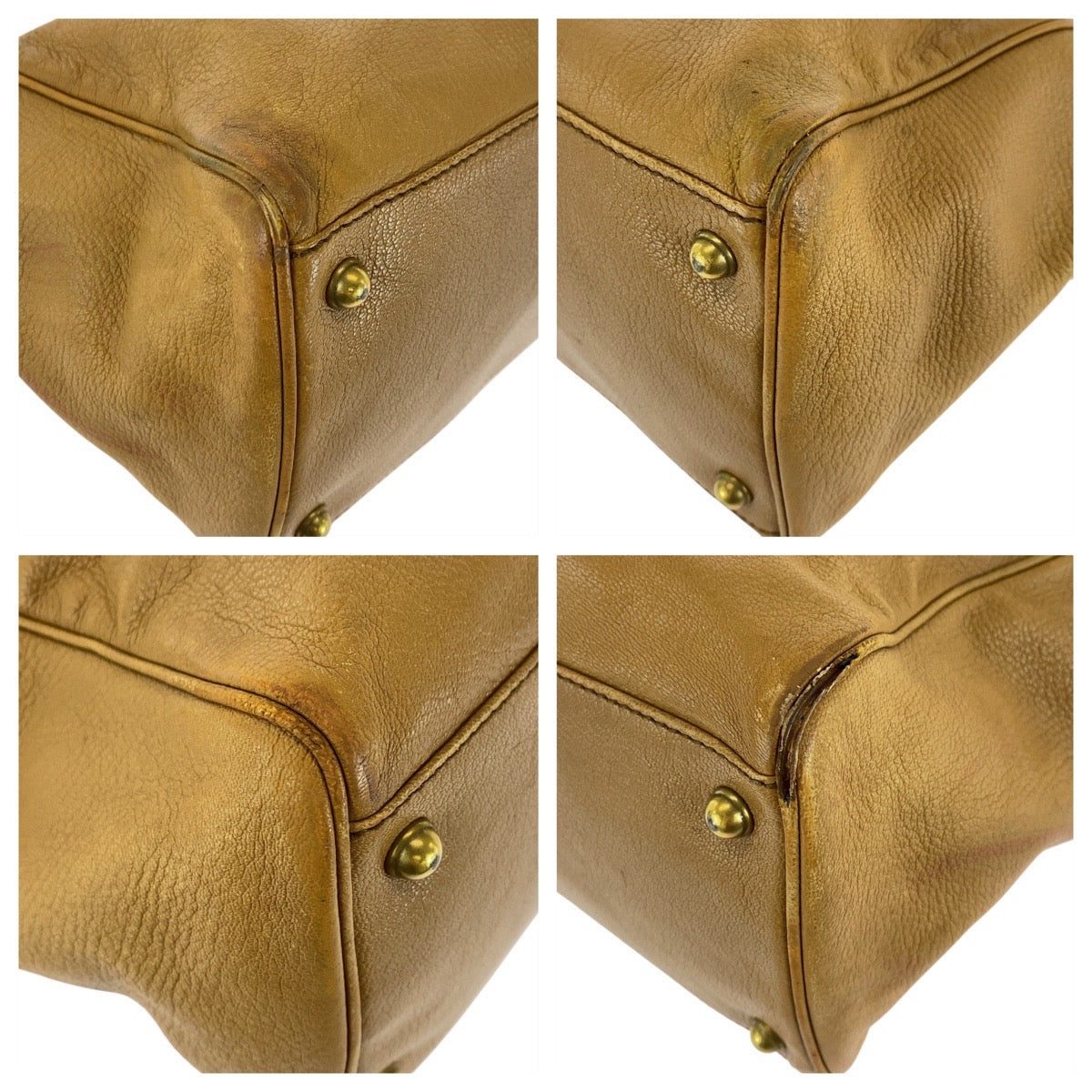 14575
GUCCI グッチ ブロンディ ブラウン ゴールド金具 レザー 121551 ハンドバッグ  レディース AB18
