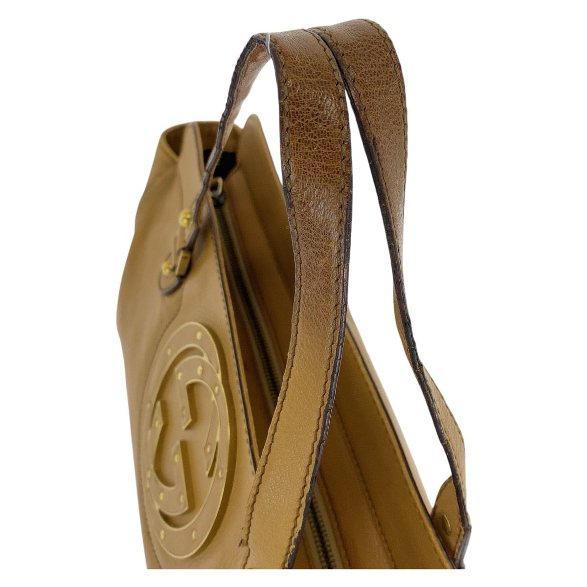 14575
GUCCI グッチ ブロンディ ブラウン ゴールド金具 レザー 121551 ハンドバッグ  レディース AB18