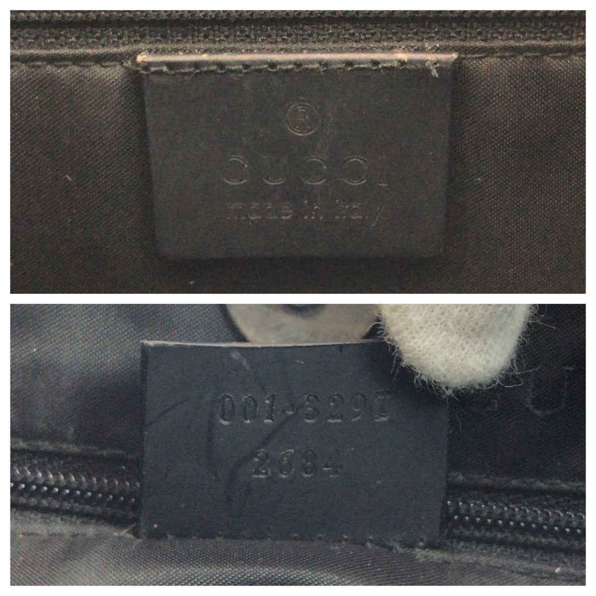 14576
GUCCI グッチ ブラック シルバー金具 レザー 001 3297 ワンショルダーバッグ ホーボー  レディース