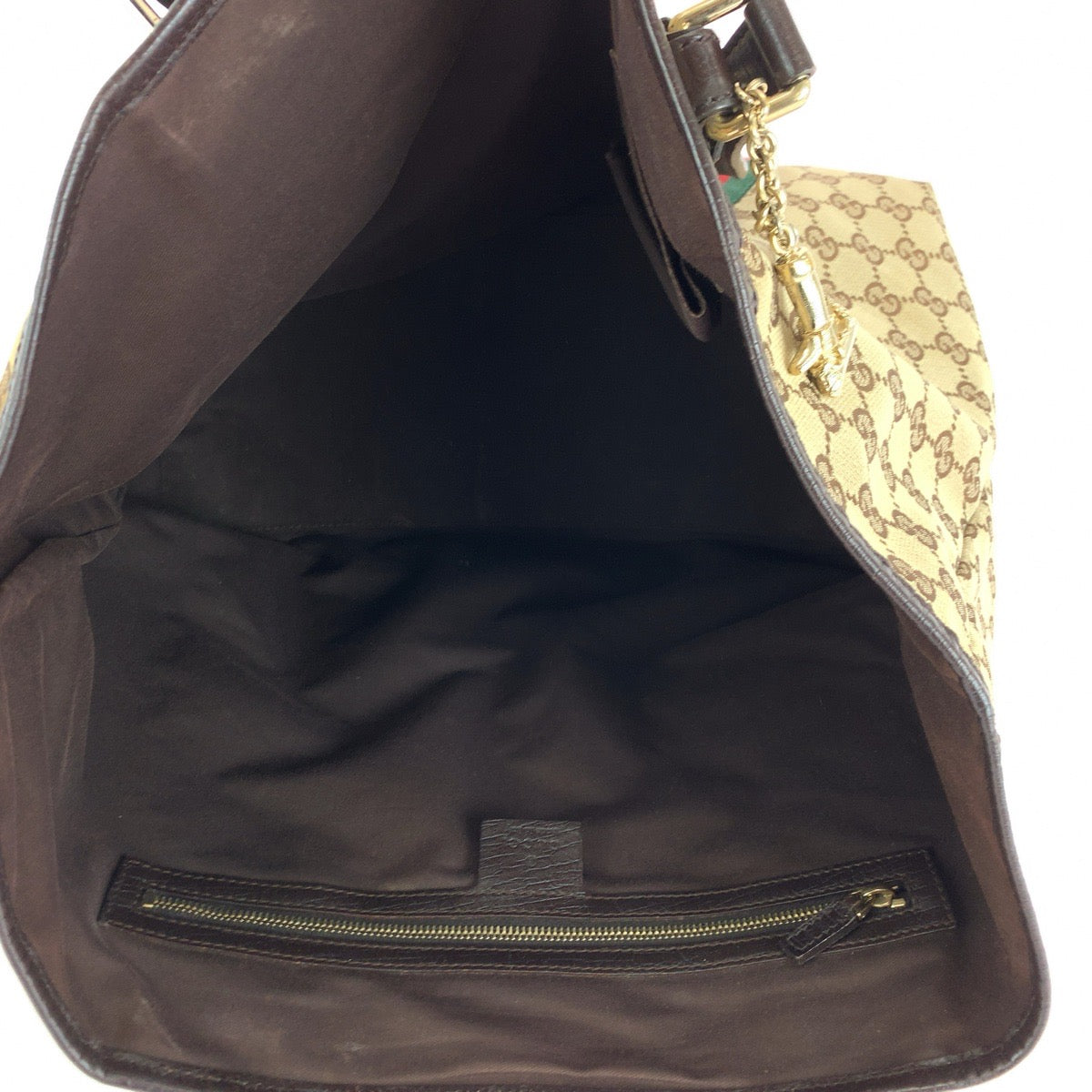 14577
GUCCI グッチ シェリーライン ベージュ ブラウン ゴールド金具 GGキャンバス 139260 トートバッグ ショルダーバッグ  レディース