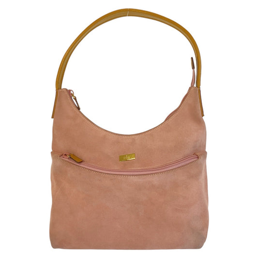 14578
GUCCI グッチ ピンク ゴールド金具 スウェード 001 3386 ショルダーバッグ  レディース