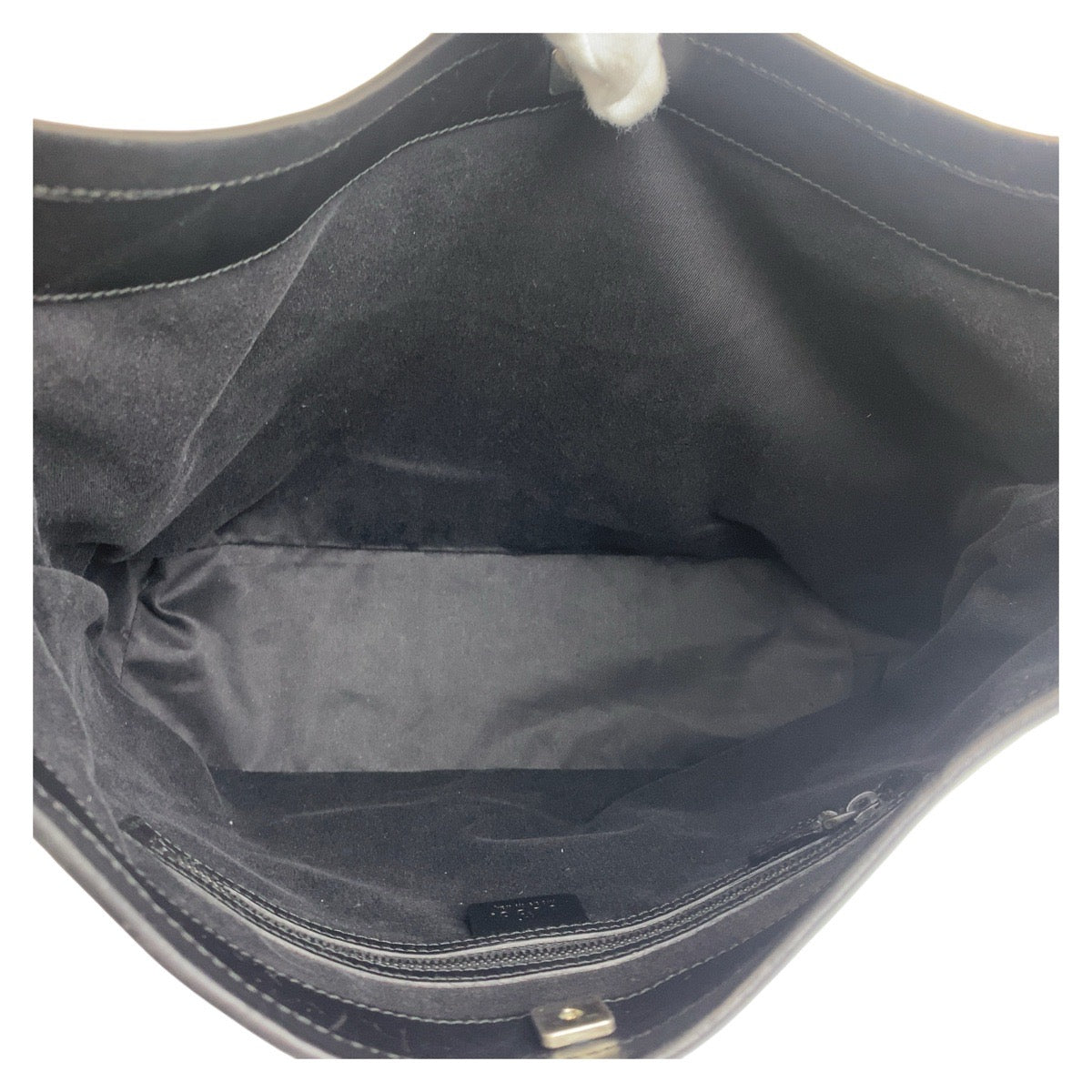 14579
GUCCI グッチ ブラック 黒 GGキャンバス / レザー 106242 ホーボー ショルダーバッグ  レディース