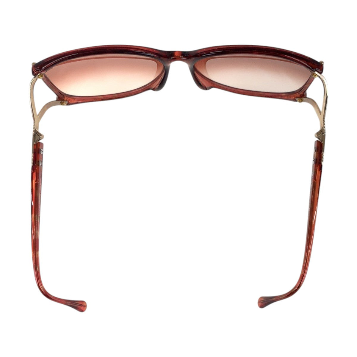 14586
Dior ディオール ヴィンテージ グラデーションレンズ レッド ゴールド金具 プラスチック 2496A 30 60◻︎13 サングラス ウェリントン  レディース