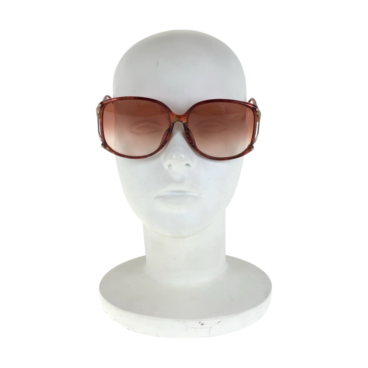 14586
Dior ディオール ヴィンテージ グラデーションレンズ レッド ゴールド金具 プラスチック 2496A 30 60◻︎13 サングラス ウェリントン  レディース