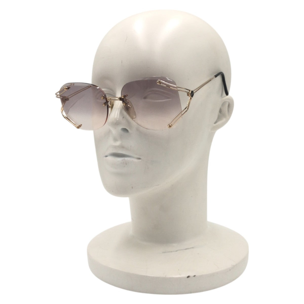 Dior ディオール ヴィンテージ CDロゴ ゴールド パープル メタル 2478 90 57◻︎18 125 サングラス バタフライ  レディース