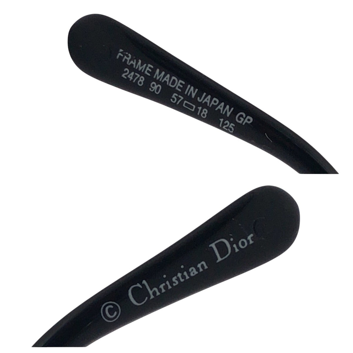 Dior ディオール ヴィンテージ CDロゴ ゴールド パープル メタル 2478 90 57◻︎18 125 サングラス バタフライ  レディース