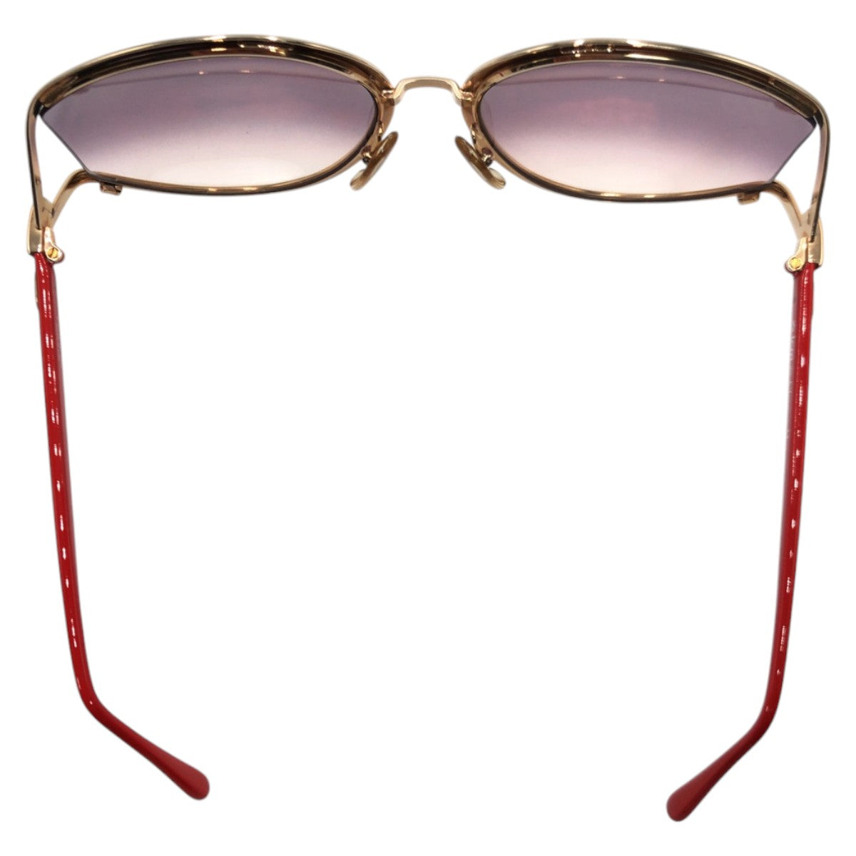 Dior ディオール ヴィンテージ レッド ブルー ゴールド パープル メタル 2475 45 62□18 サングラス ラウンド  レディース
