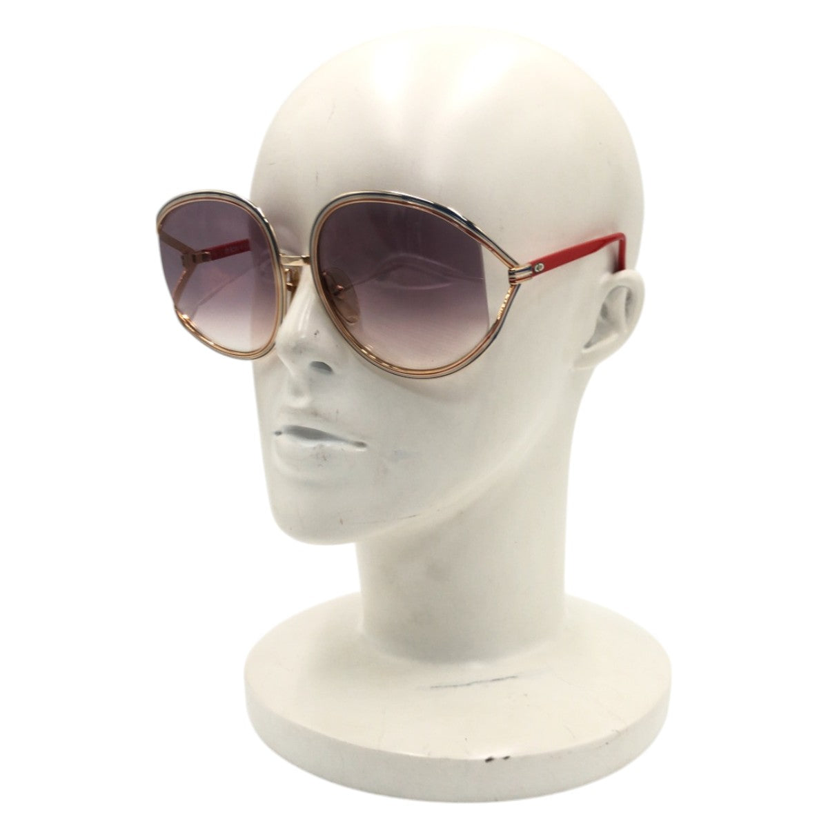 Dior ディオール ヴィンテージ レッド ブルー ゴールド パープル メタル 2475 45 62□18 サングラス ラウンド  レディース