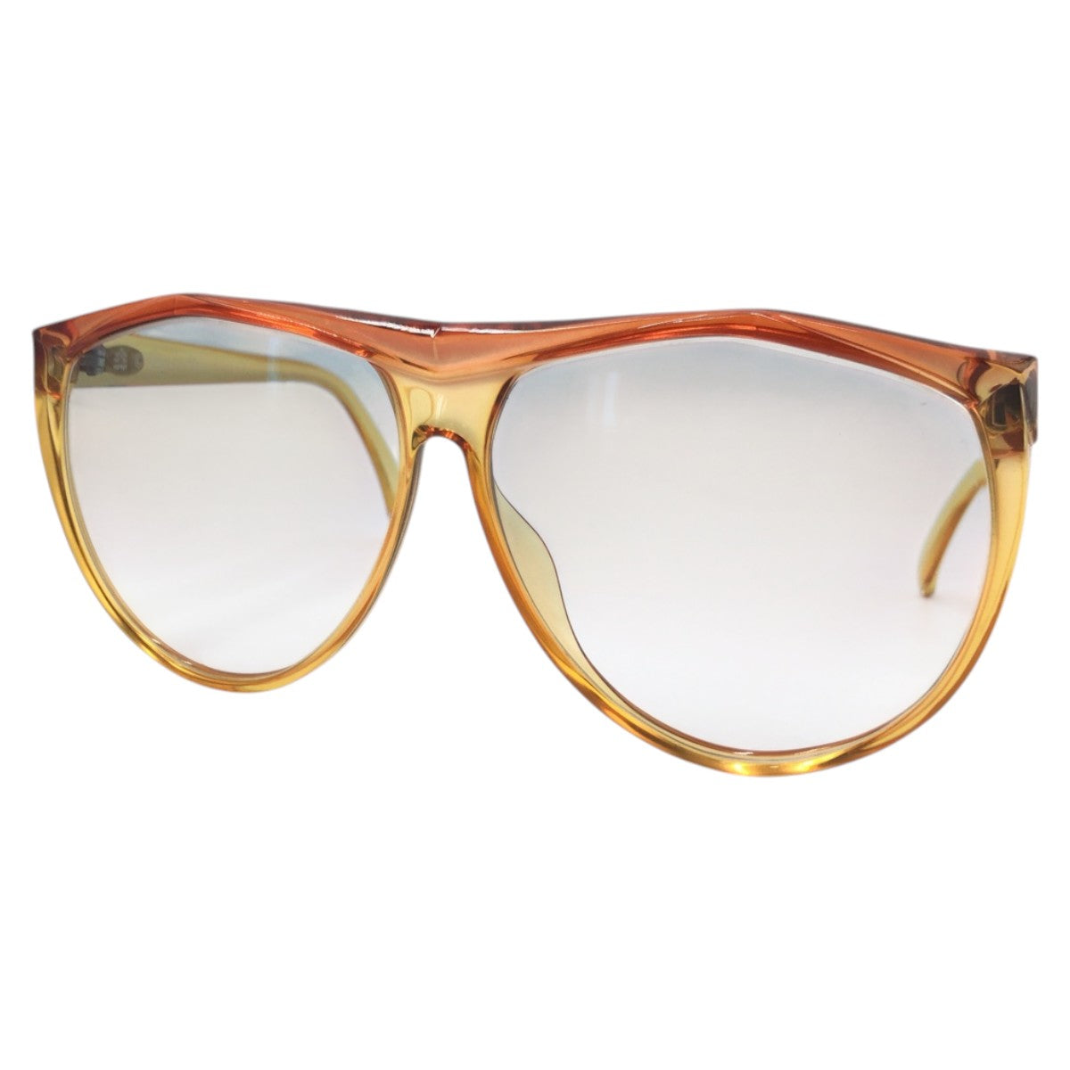 Dior ディオール ヴィンテージ CDロゴ イエロー オレンジ プラスチック 2231 30 サングラス 男女兼用 バタフライ  レディース