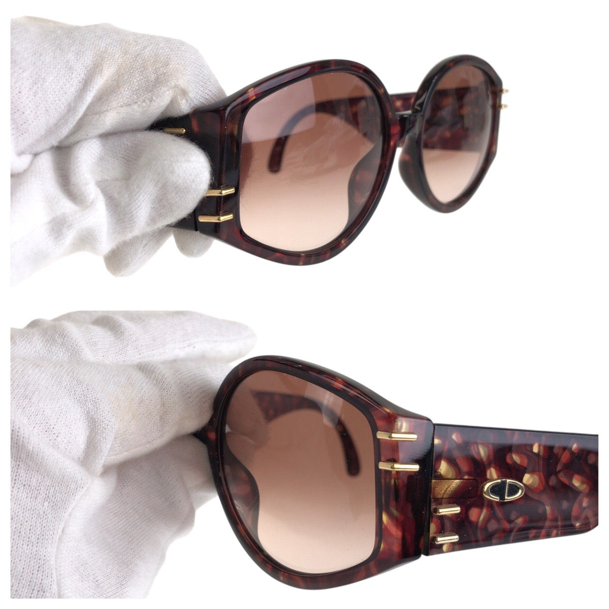 14004
Dior ディオール ヴィンテージ 琥珀柄 ブラウン ゴールド金具 プラスチック 2603A 80 5717 サングラス 男女兼用 スクエア  レディース