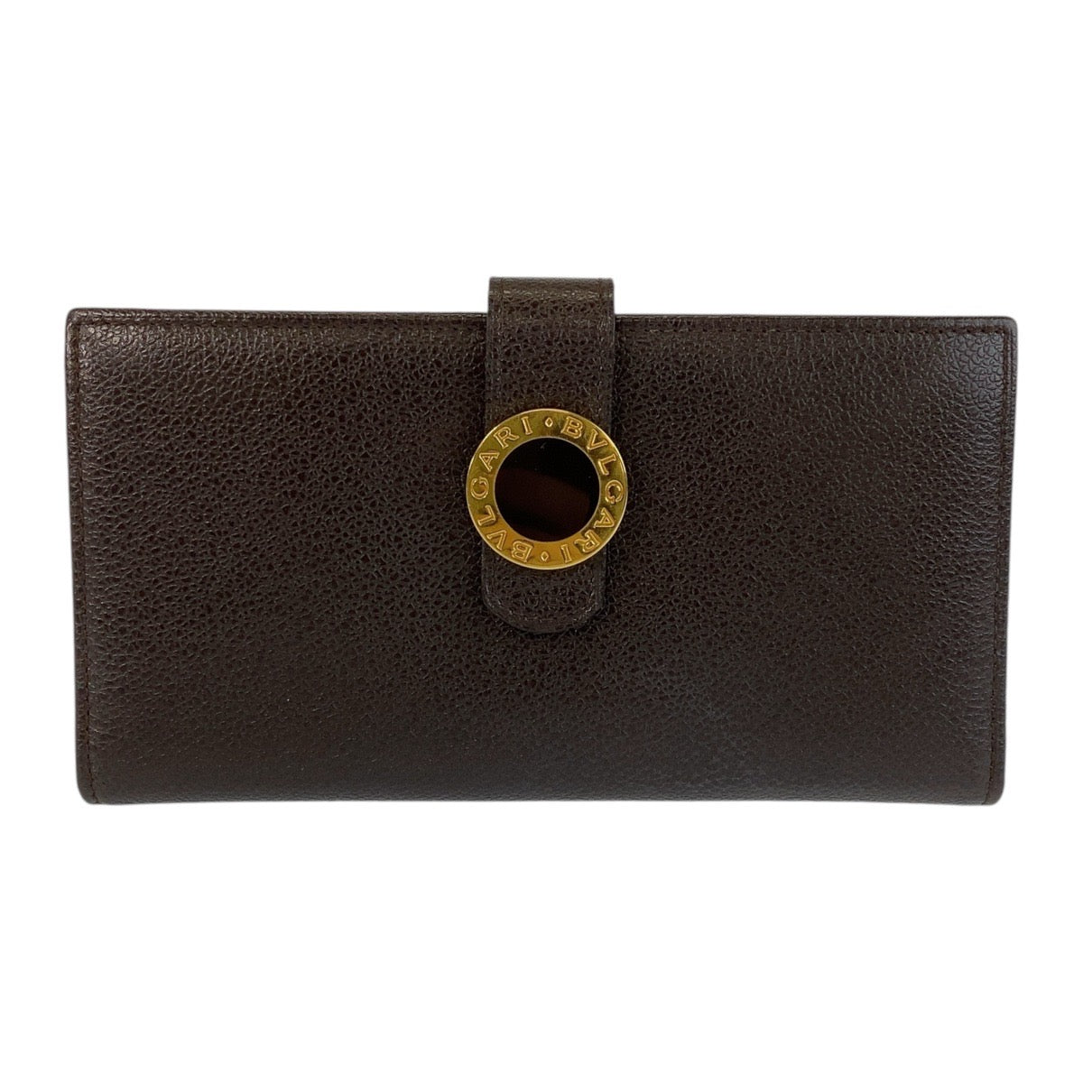 14589
BVLGARI ブルガリ コローレ ブラウン ゴールド金具 レザー 長財布 ロングウォレット  レディース