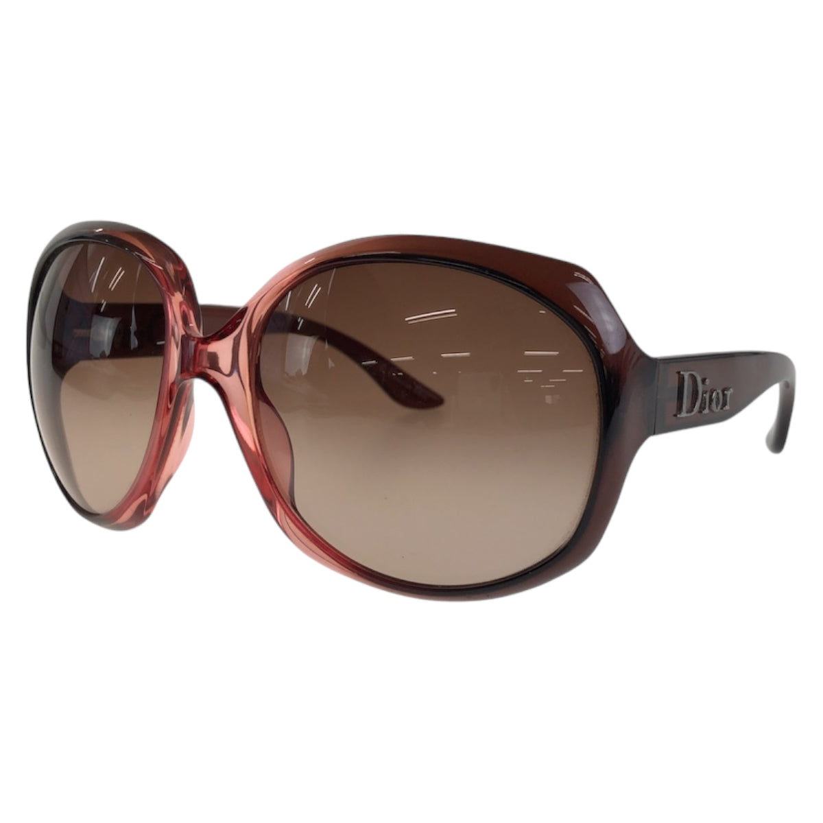 Dior ディオール ディオール ブラウン シルバー金具 プラスチック GLOSSY 1 A3FCC 62◻︎20 サングラス バタフライ  レディース