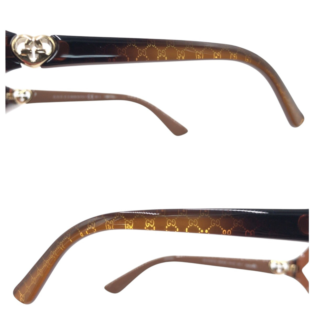 GUCCI グッチ インターロッキングGハート GG柄 ブラウン プラスチック GG3792/F/S MKWJ6 64□13 125 サングラス バタフライ  レディース