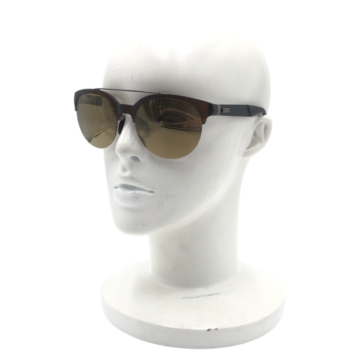 GUCCI グッチ ブラウン グレー プラスチック GG1069/S CC9W8 5518 145 BM3 サングラス ラウンド  メンズ