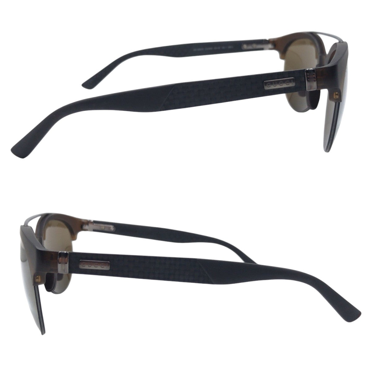 GUCCI グッチ ブラウン グレー プラスチック GG1069/S CC9W8 5518 145 BM3 サングラス ラウンド  メンズ