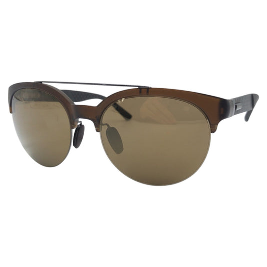 GUCCI グッチ ブラウン グレー プラスチック GG1069/S CC9W8 5518 145 BM3 サングラス ラウンド  メンズ