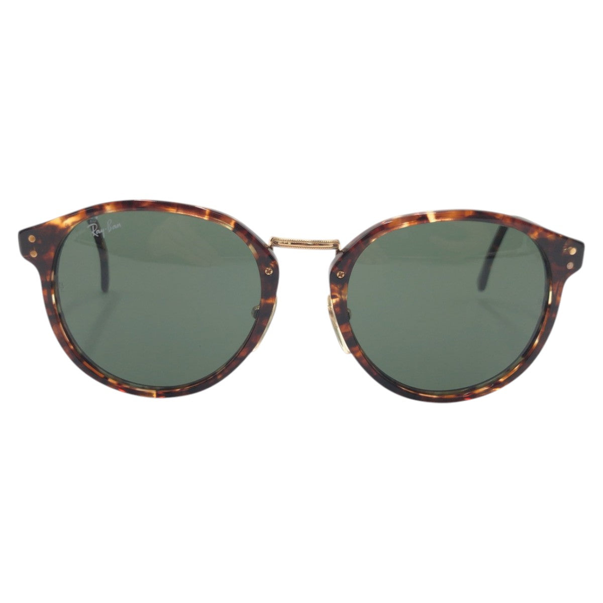 Ray-Ban Vintage B&amp;L Bausch &amp; Lomb RAY-BAN USA Premier Traditionals Brown Plastic 5219 Glasses Frame Round Men's