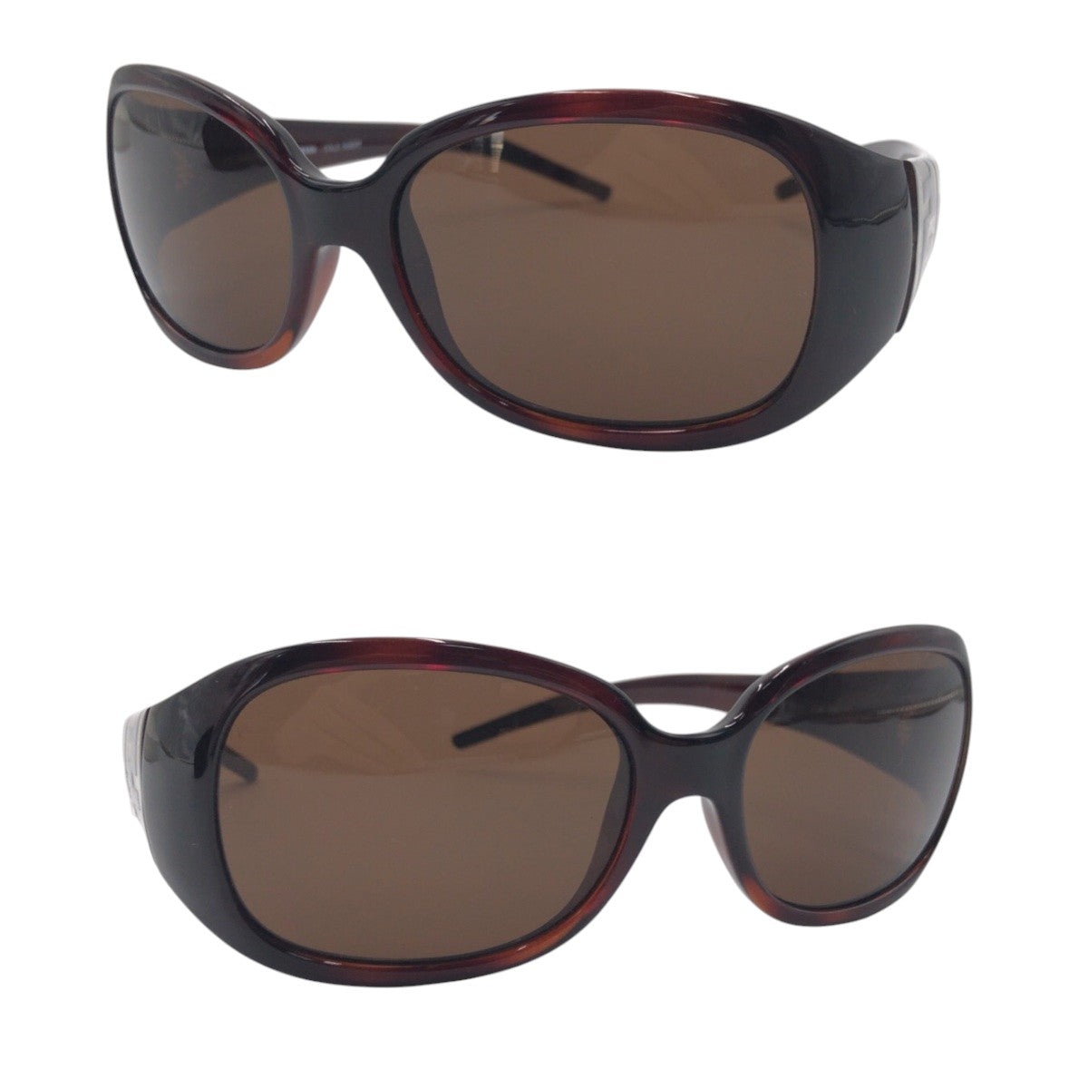 FENDI フェンディ ズッカ ブラウン プラスチック FS44238 5817 130 サングラス 男女兼用 バタフライ  レディース