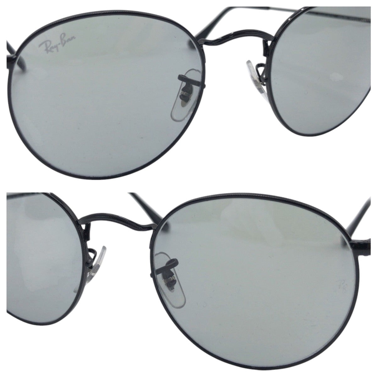 Ray-Ban ROUND METAL Black RB 3447 002/52 50□21 145 Sunglasses Round Men's