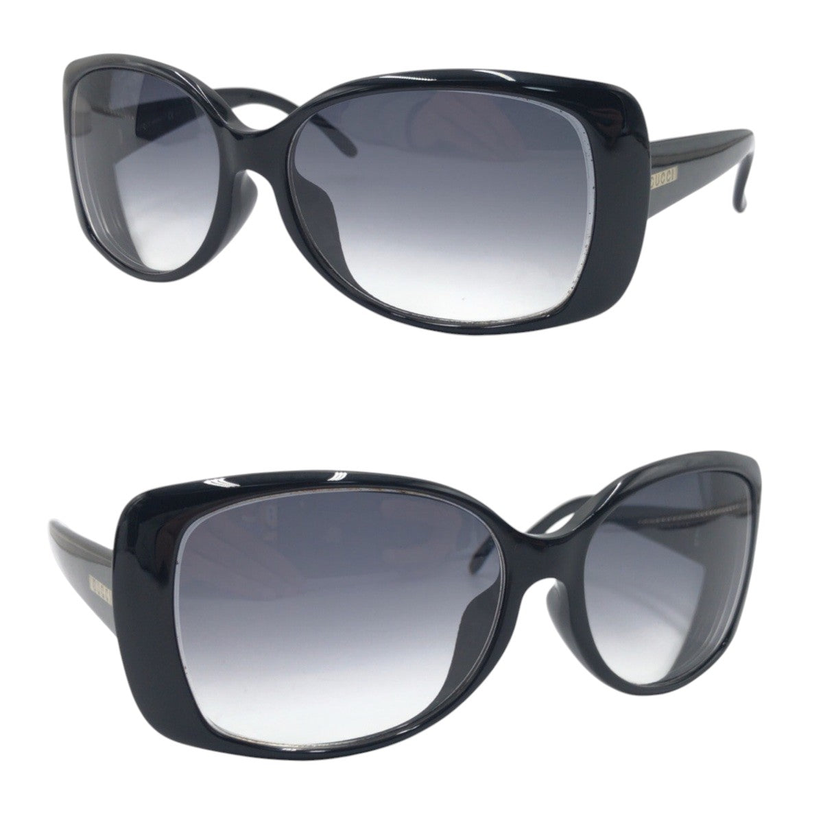 14594
GUCCI グッチ GG柄 ブラック 黒 プラスチック GG3591/F/S WF6JJ 5916 125 サングラス メガネフレーム バタフライ  レディース