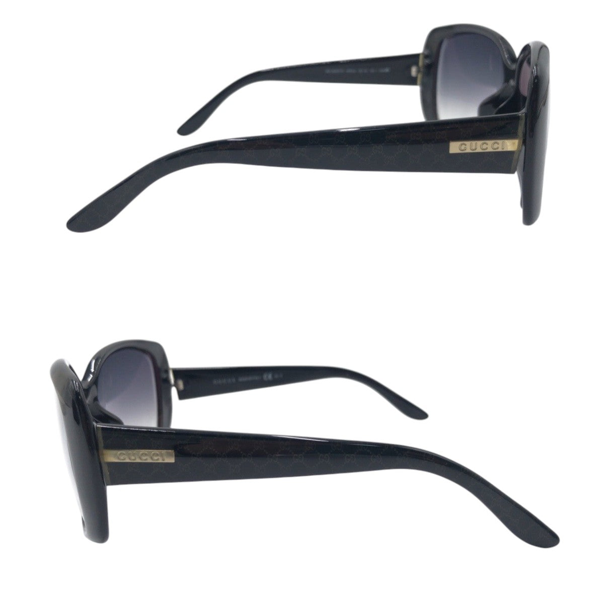 14594
GUCCI グッチ GG柄 ブラック 黒 プラスチック GG3591/F/S WF6JJ 5916 125 サングラス メガネフレーム バタフライ  レディース