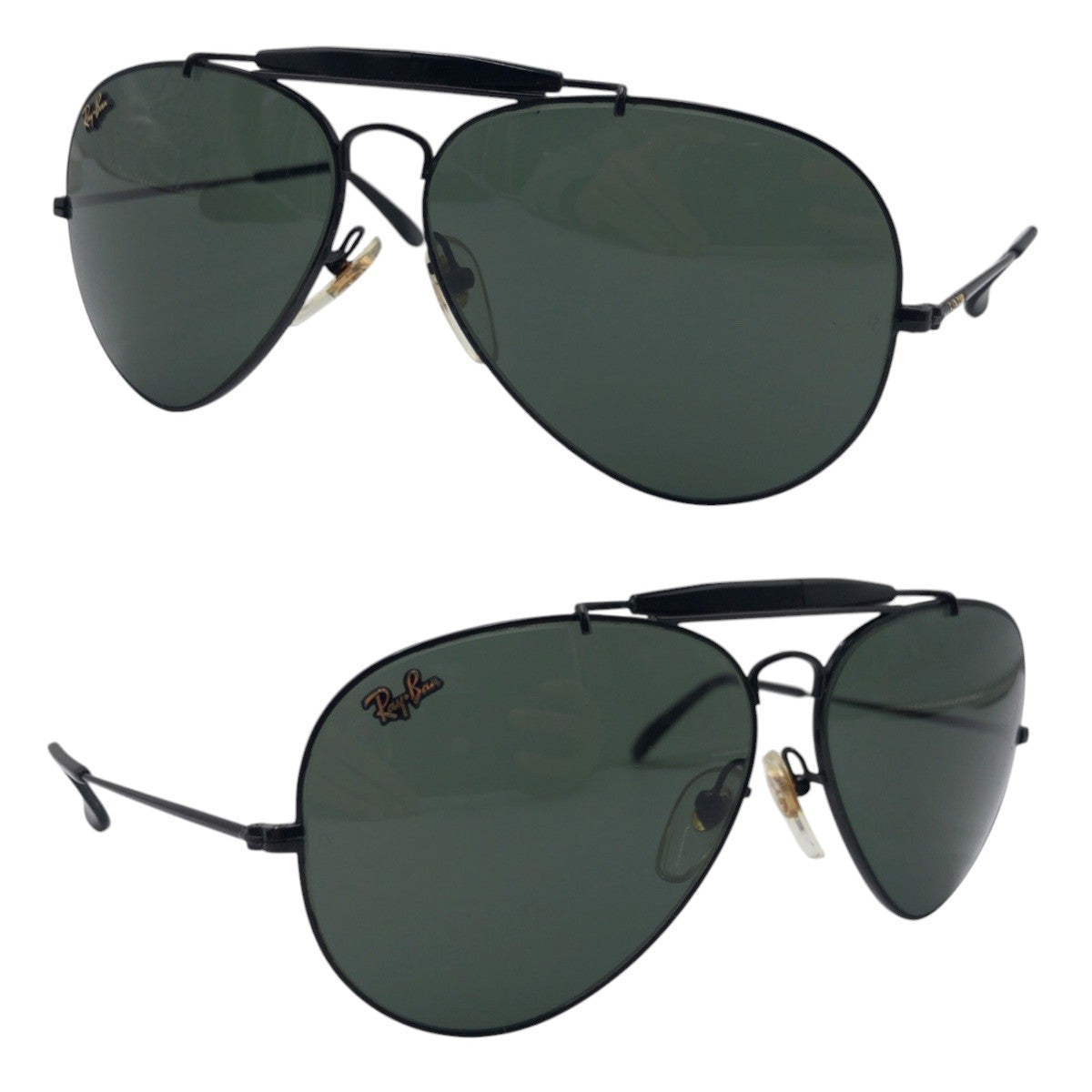 14596
Ray-Ban レイバン ヴィンテージ B&L RAY-BAN U.S.A アビエーター ブラック 黒 メタル サングラス 男女兼用 ティアドロップ  メンズ