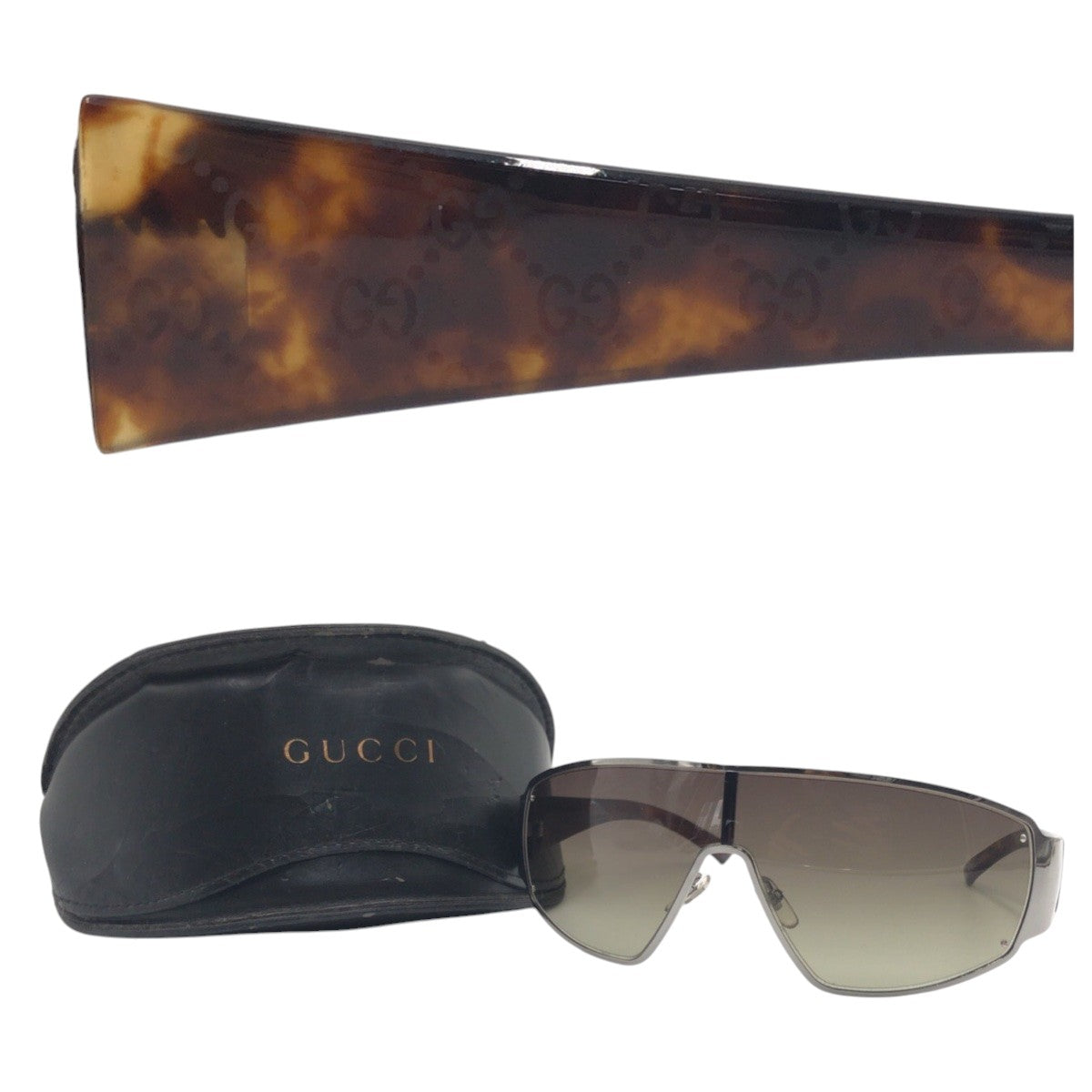 GUCCI グッチ GG柄 男女兼用 ブラウン プラスチック GG1851/S RFCMH 120 サングラス バタフライ  レディース
