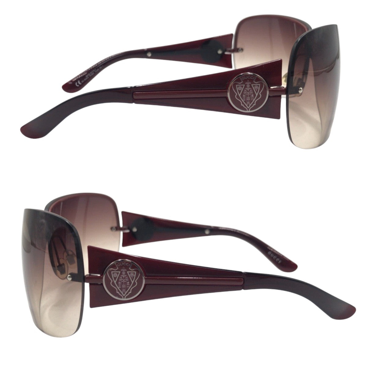 GUCCI グッチ 男女兼用 ブラウン レッド プラスチック GG 2828/S 25QQX 7501 125 サングラス バタフライ  レディース