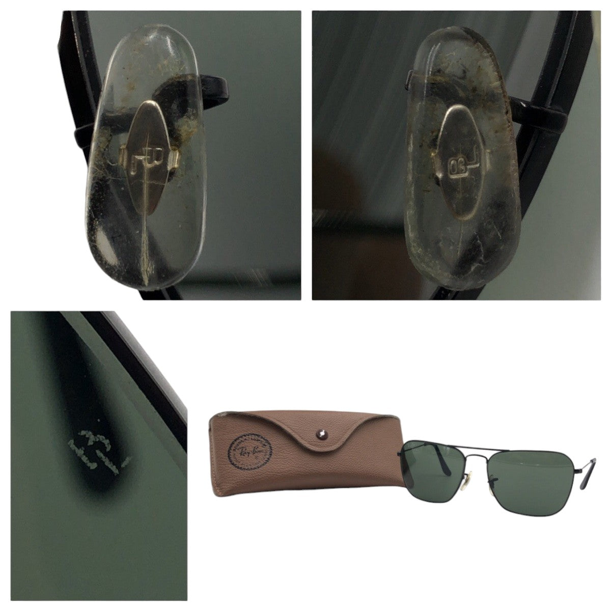 Ray-Ban Vintage B&amp;L Bausch &amp; Lomb RAY-BAN USA Black Metal Sunglasses Teardrop Men's