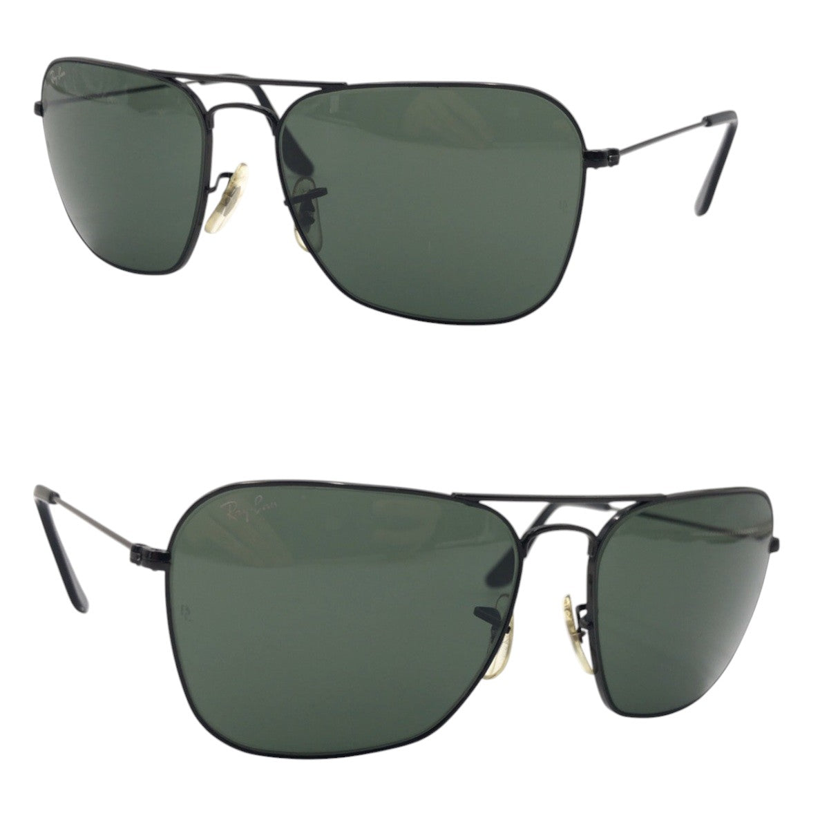 Ray-Ban Vintage B&amp;L Bausch &amp; Lomb RAY-BAN USA Black Metal Sunglasses Teardrop Men's