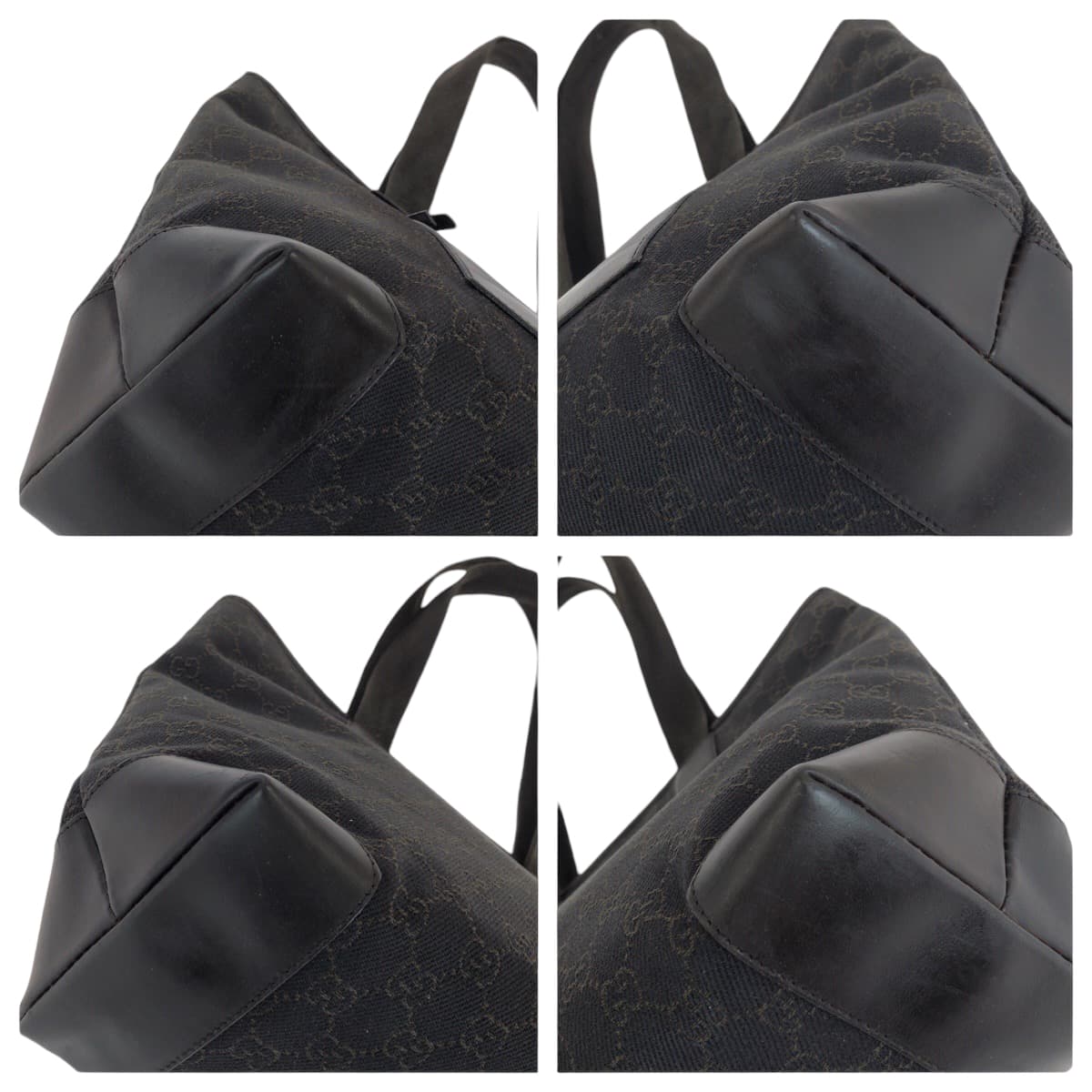 14008
GUCCI グッチ ブラウン シルバー金具 GGキャンバス / レザー 34339 トートバッグ ショルダーバッグ  レディース