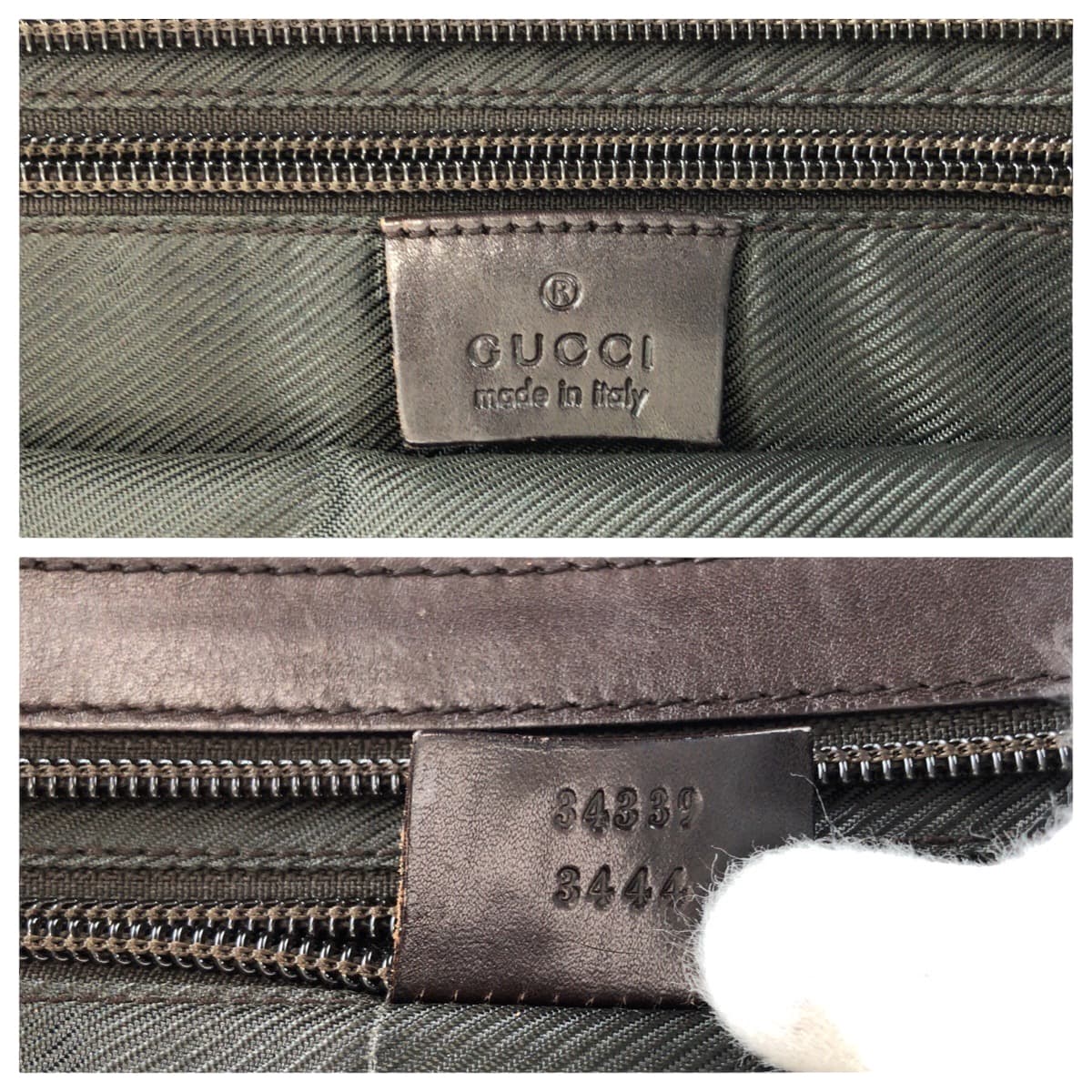 14008
GUCCI グッチ ブラウン シルバー金具 GGキャンバス / レザー 34339 トートバッグ ショルダーバッグ  レディース