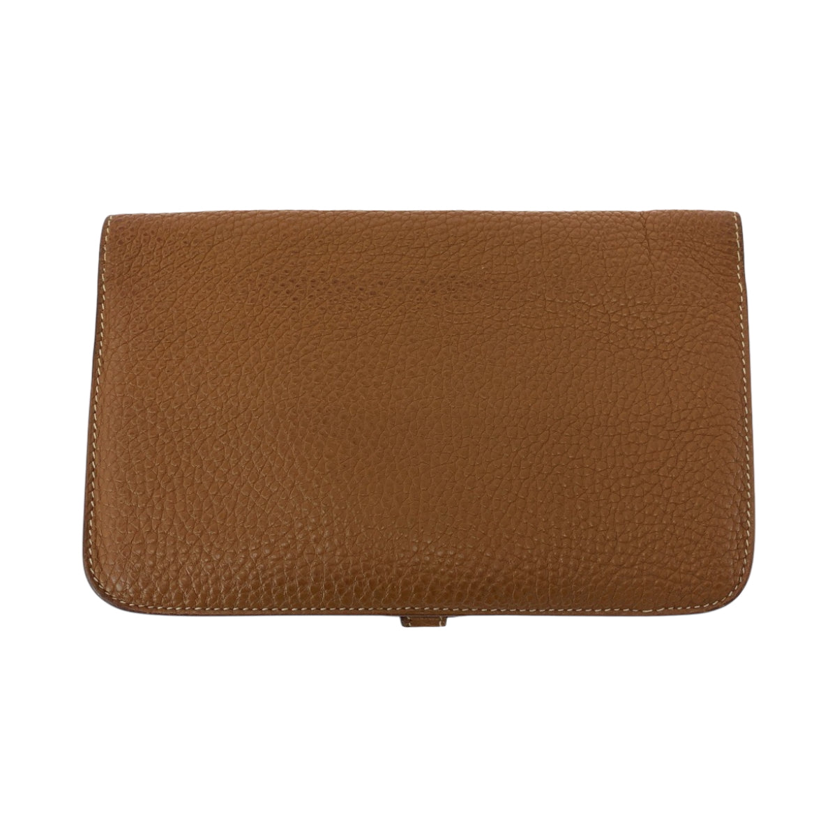 14601
HERMES エルメス ドゴンGM ゴールド ブラウン シルバー金具 トゴ 長財布 ロングウォレット L刻印  レディース AB40