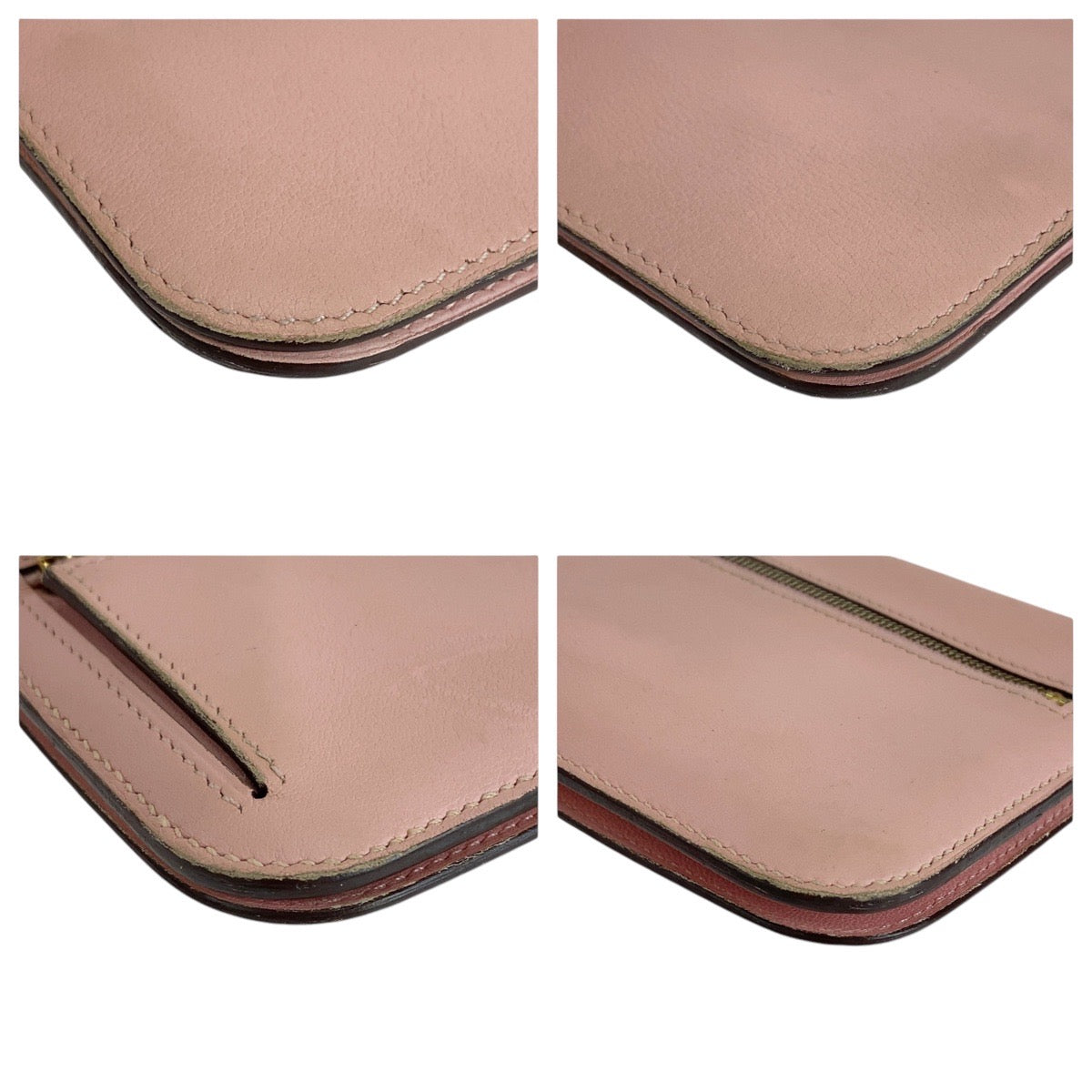 14602
HERMES エルメス ドゴンロング ピンク ローズサクラ ゴールド金具 ヴォースイフト 長財布 ロングウォレット T刻印  レディース AB40