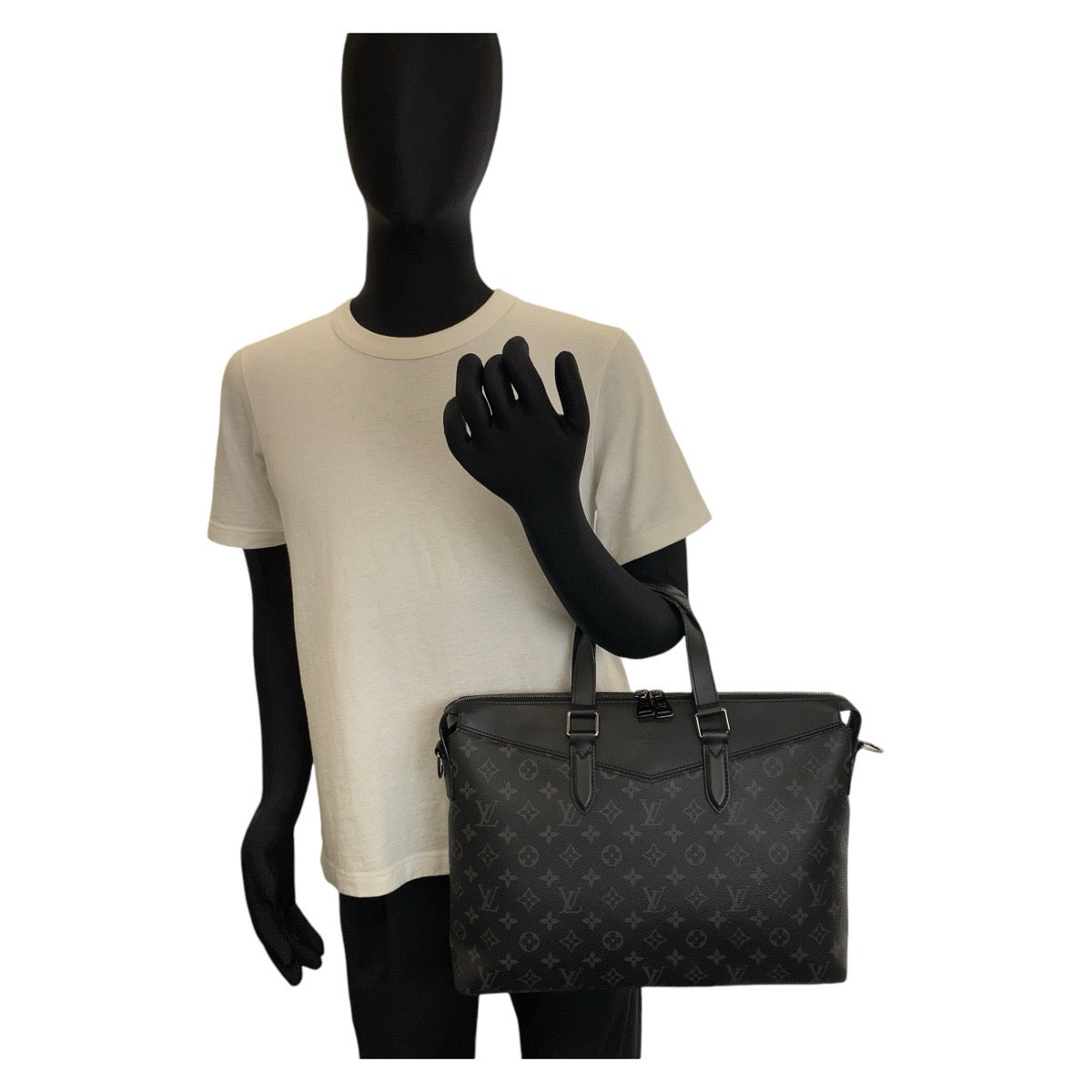 14603
LOUIS VUITTON ルイヴィトン モノグラム エクリプス エクスプローラー PVC / レザー M40566 ビジネスバッグ ブリーフケース  メンズ