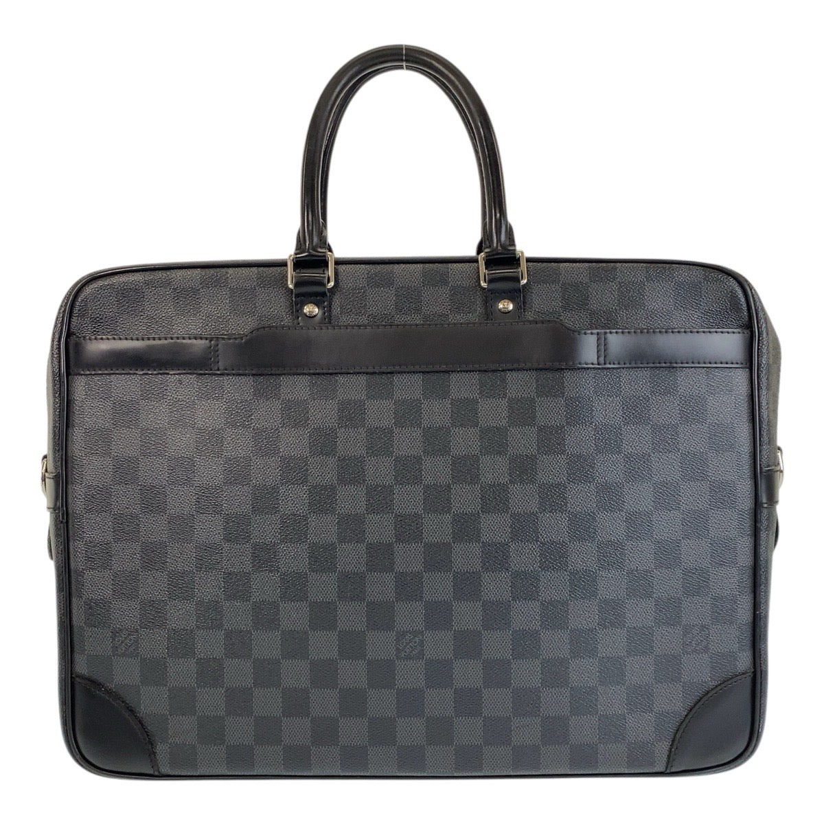 14604
LOUIS VUITTON ルイヴィトン ダミエグラフィット ポルトドキュマン ヴォワヤージュGM ブラック シルバー金具 PVC / レザー N41123 ビジネスバッグ ブリーフケース  メンズ