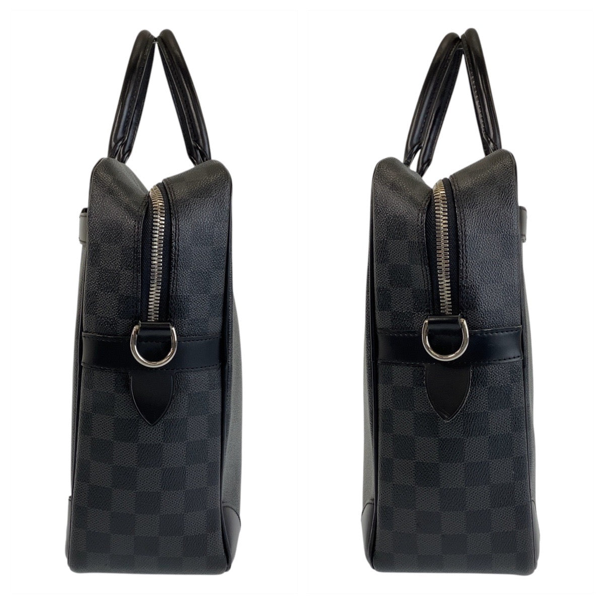 14604
LOUIS VUITTON ルイヴィトン ダミエグラフィット ポルトドキュマン ヴォワヤージュGM ブラック シルバー金具 PVC / レザー N41123 ビジネスバッグ ブリーフケース  メンズ