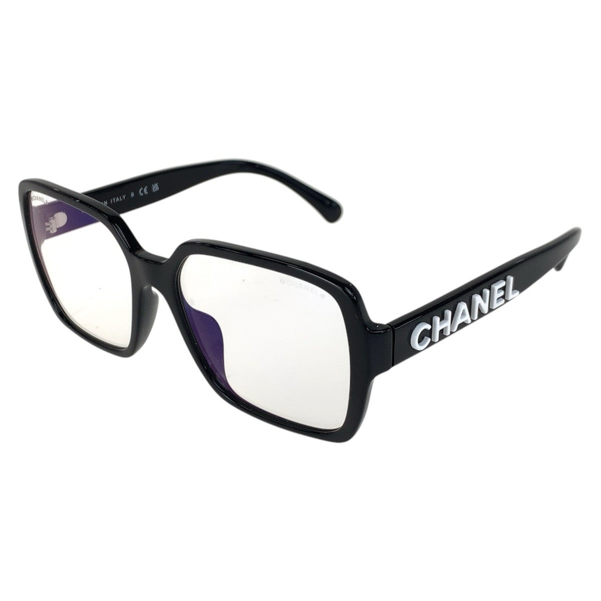 14614
CHANEL シャネル スクエアシェイプ ブラック 黒 シルバー金具 プラスチック 5408 S A c.1026 15B 5617 140 サングラス メガネ 男女兼用 スクエア  レディース A54