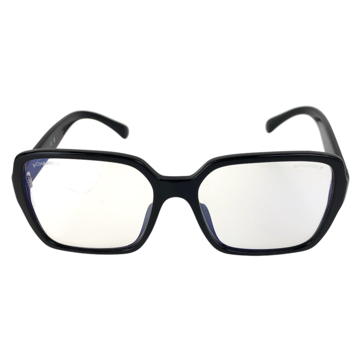 14614
CHANEL シャネル スクエアシェイプ ブラック 黒 シルバー金具 プラスチック 5408 S A c.1026 15B 5617 140 サングラス メガネ 男女兼用 スクエア  レディース A54