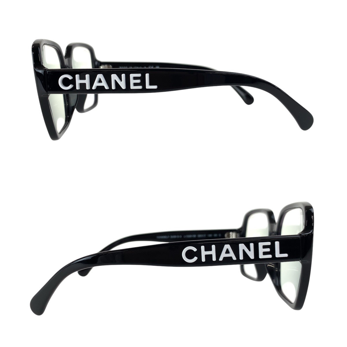 14614
CHANEL シャネル スクエアシェイプ ブラック 黒 シルバー金具 プラスチック 5408 S A c.1026 15B 5617 140 サングラス メガネ 男女兼用 スクエア  レディース A54