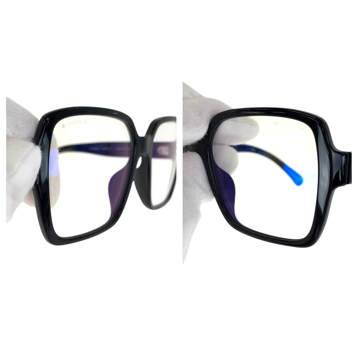 14614
CHANEL シャネル スクエアシェイプ ブラック 黒 シルバー金具 プラスチック 5408 S A c.1026 15B 5617 140 サングラス メガネ 男女兼用 スクエア  レディース A54